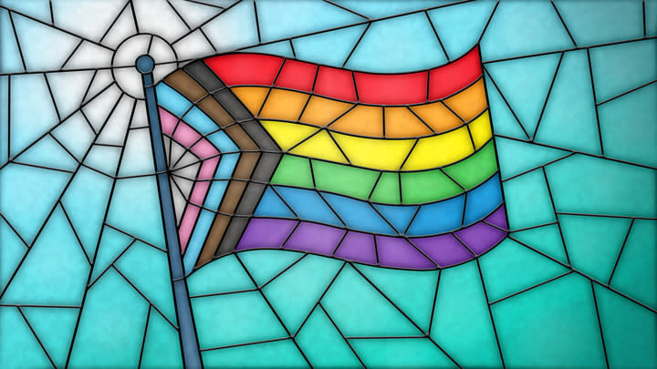 A number of queer youth have found solace in the scripture, and now they hope to remind the world that being queer and a person of faith aren't mutually exclusive.  (Illustration by Victoria Ellis for Yahoo) 