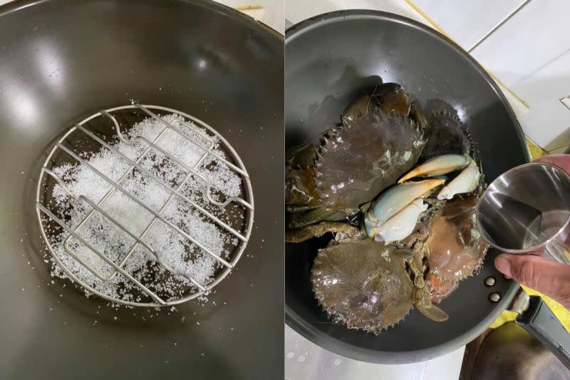 ▲網友分享一系列料理螃蟹的照片。（圖／翻攝廚藝公社臉書）