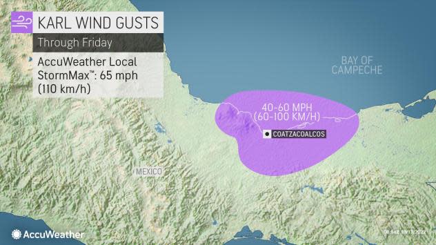 Tropical Storm Karl Develops in the Bay of Campeche - LCRA - Energy, Water,  Community