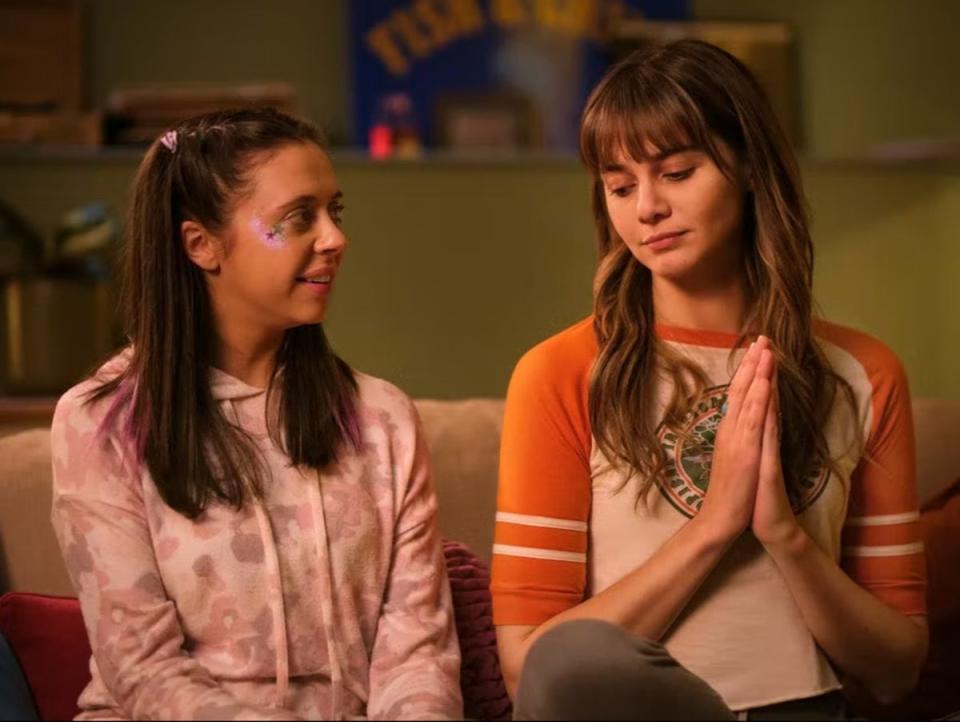 Powley and Emma Appleton as best friends in ‘Everything I Know About Love’ (BBC/Universal International Studios Ltd)