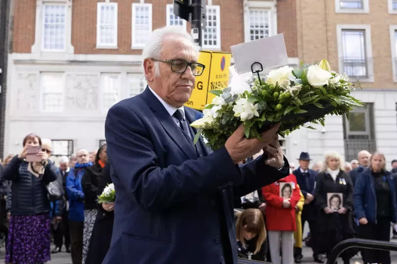 John Murray laid a wreath in memory of his former colleague