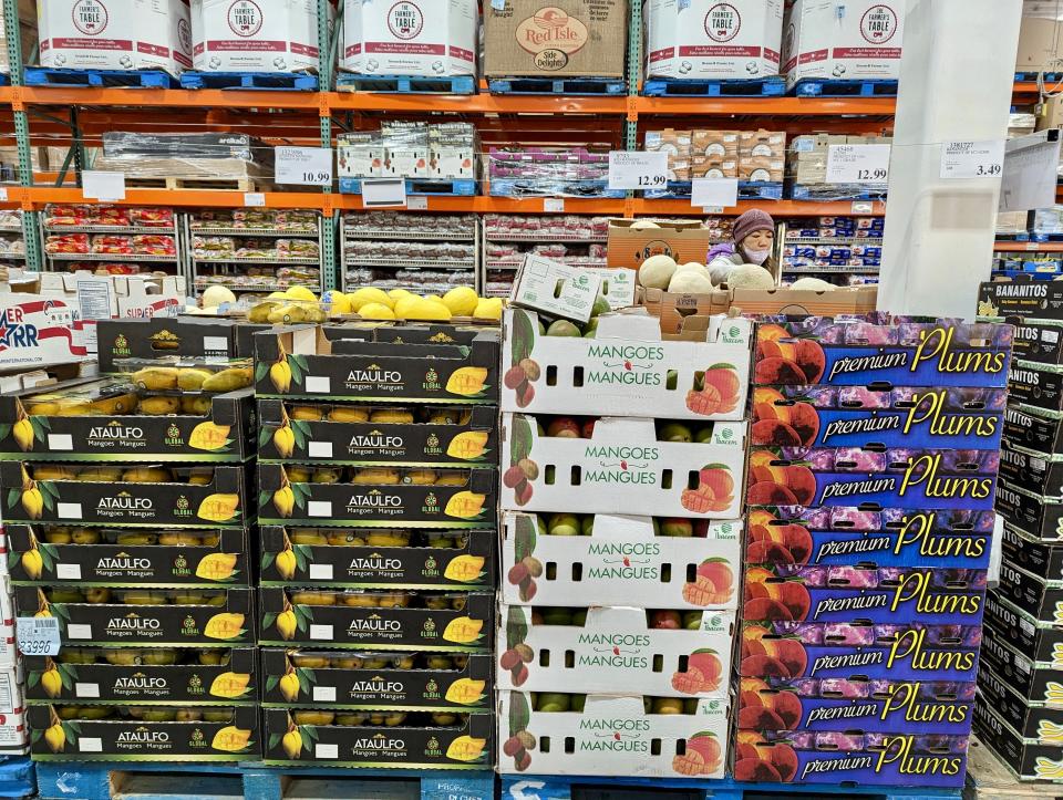 fruit aisle in costco