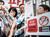 近日，日本對韓國的制裁，引起了韓國國內「抵制日貨」的浪潮。