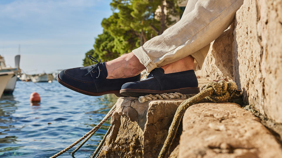 Crockett & Jones's Falmouth boat shoe is a dressed-up take on the classic model.