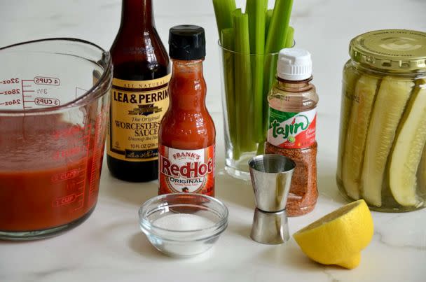 PHOTO: Ingredients to make Bloody Mary popsicles and ice cubes from chef and Just a Taste founder Kelly Senyei. (Just a Taste/Kelly Senyei)