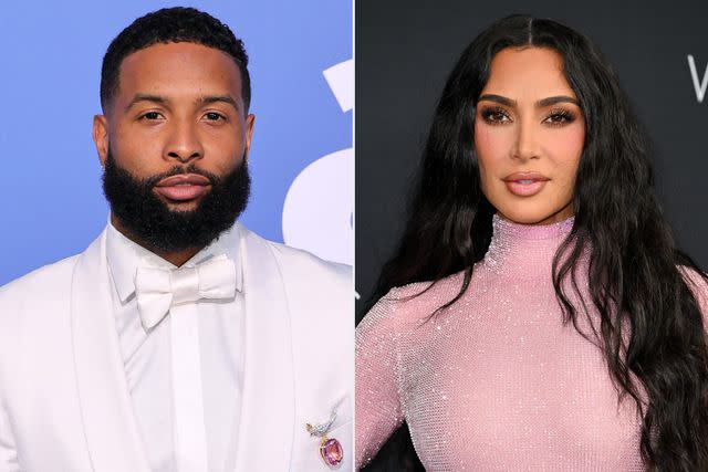 <p>Neilson Barnard/amfAR/Getty; James Devaney/GC Images</p> Odell Beckham Jr., Kim Kardashian.