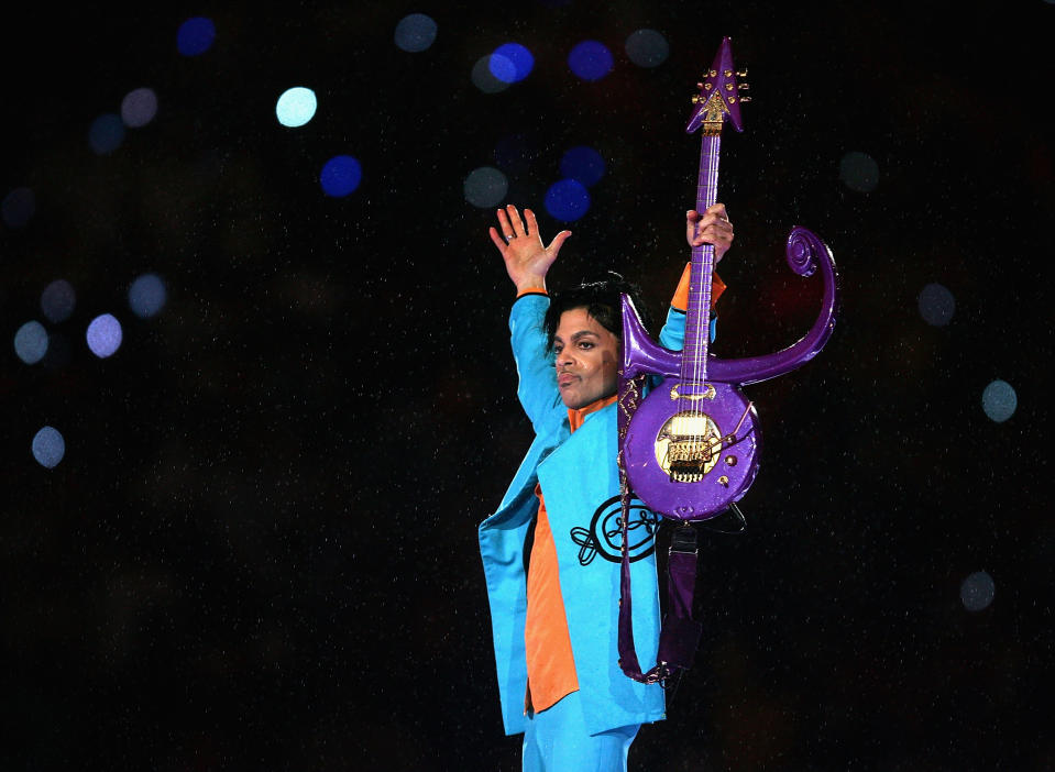 Prince Performing At Super Bowl Halftime Show