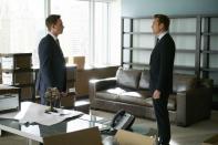 <p>The new season sees Mike take over his mentor's office now that Harvey has taken Jessica's. </p>