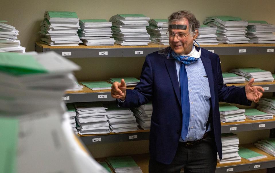 Marion County Clerk Bill Burgess at the Marion County Clerk's office in downtown Salem on May 20, 2020.