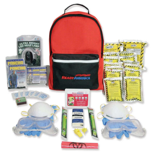 Ready America 72 Hour Deluxe Emergency Kit, 4-Person 3-Day