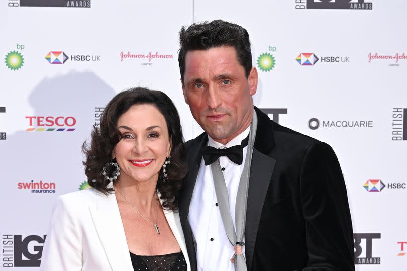 Shirley Ballas with fiancé Danny Taylor