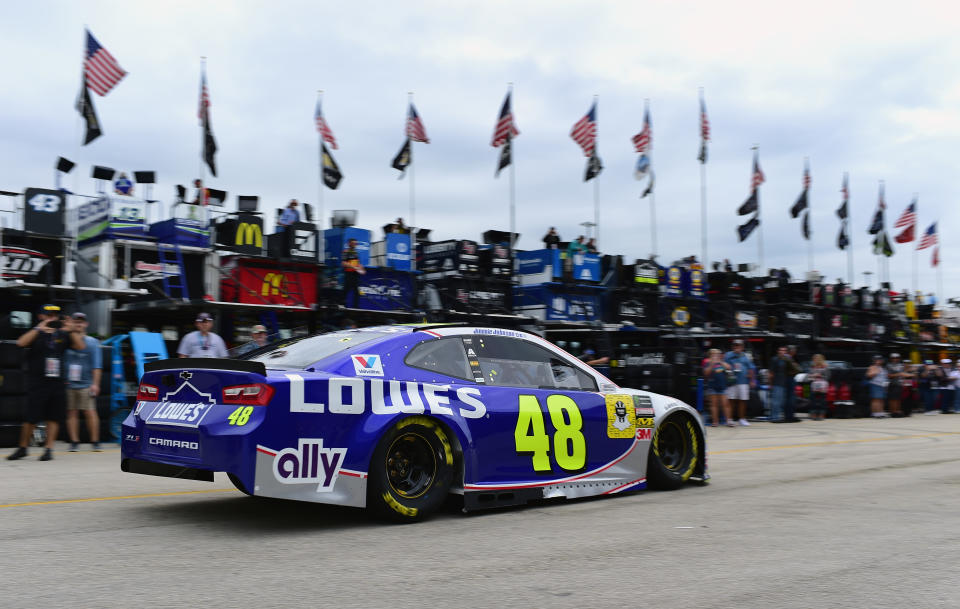 Jimmie Johnson in 2018. (Photo by Jared C. Tilton/Getty Images)