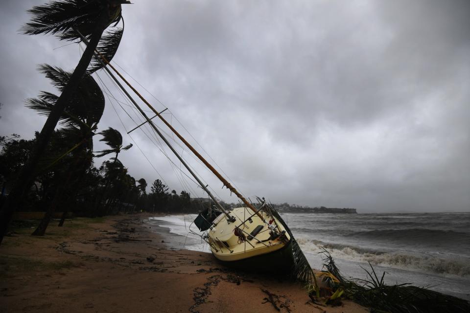 Debbie is the worst cyclone to hit Australia in several years - Credit: AAP/DAN PELED