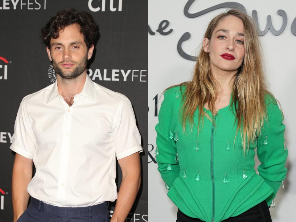 Penn Badgley and Jemima Kirke