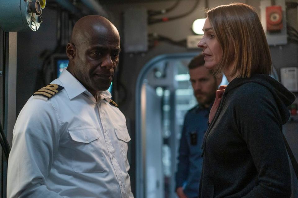 Paterson Joseph, left, plays Vigil’s Commander (BBC/World Productions)