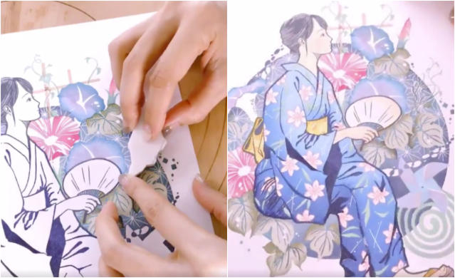 This Japanese artist creates intricate artworks using only rubber