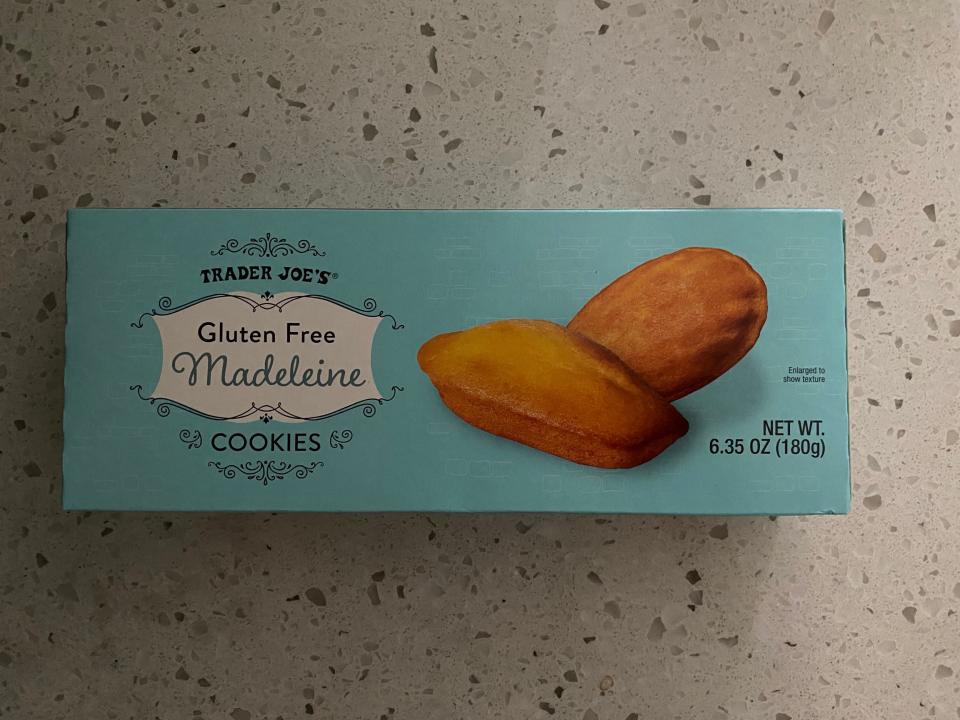 The delicious gluten-free madeleines are $3.49 at Trader Joe's.