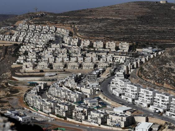 A view of the Israeli settlement of Givat Zeev, near the Palestinian city of Ramallah in the occupied West Bank (AFP via Getty)