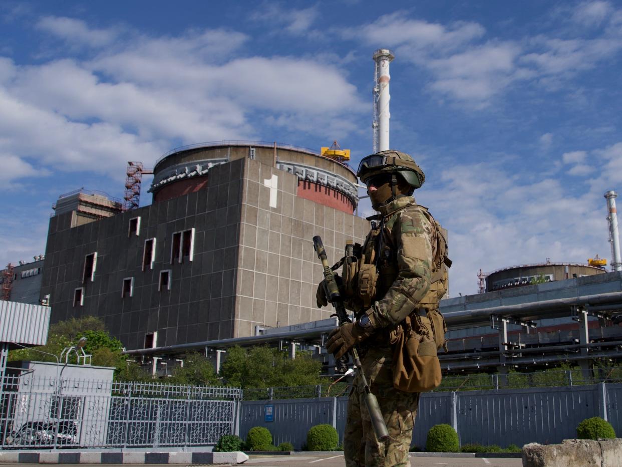 Zaporizhzhia nuclear power plant on May 1, 2022.