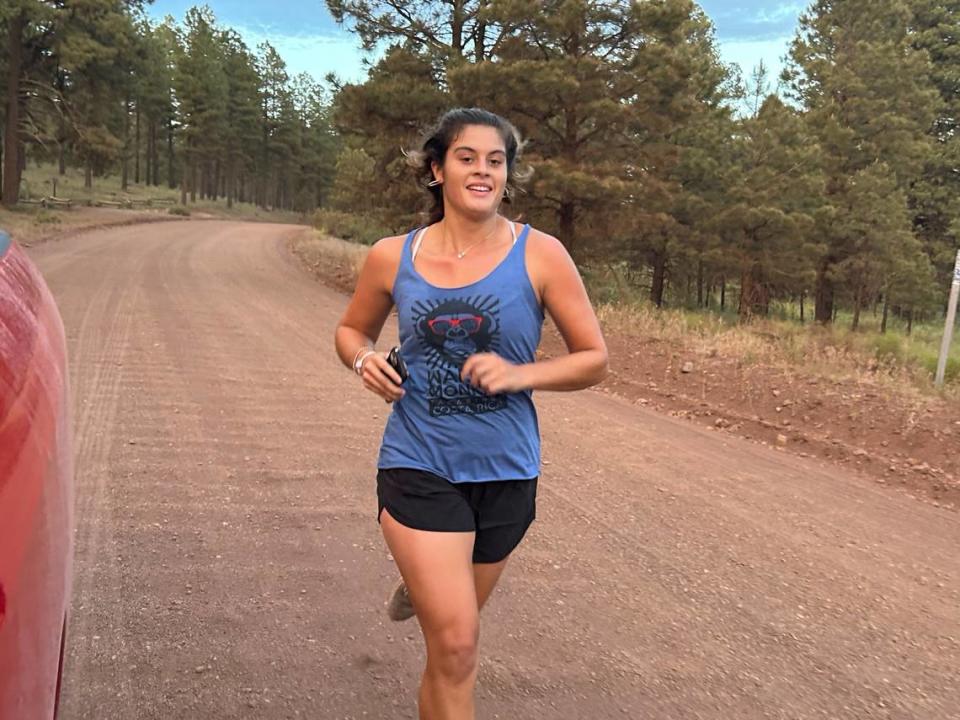 Kathryn Serra and her family (brother David “Chuli”, mom and dad) traveled from Miami to Flagstaff, Arizona to work on their cardio.