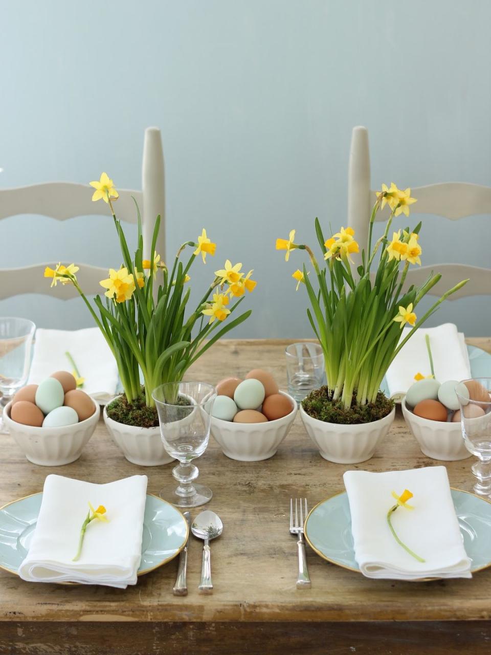 Daffodils and Easter Eggs