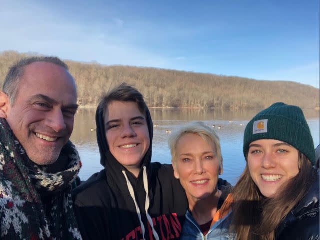 Christopher Meloni Instagram Christopher Meloni with his wife Sherman Williams and his kids, Sophia and Dante Meloni