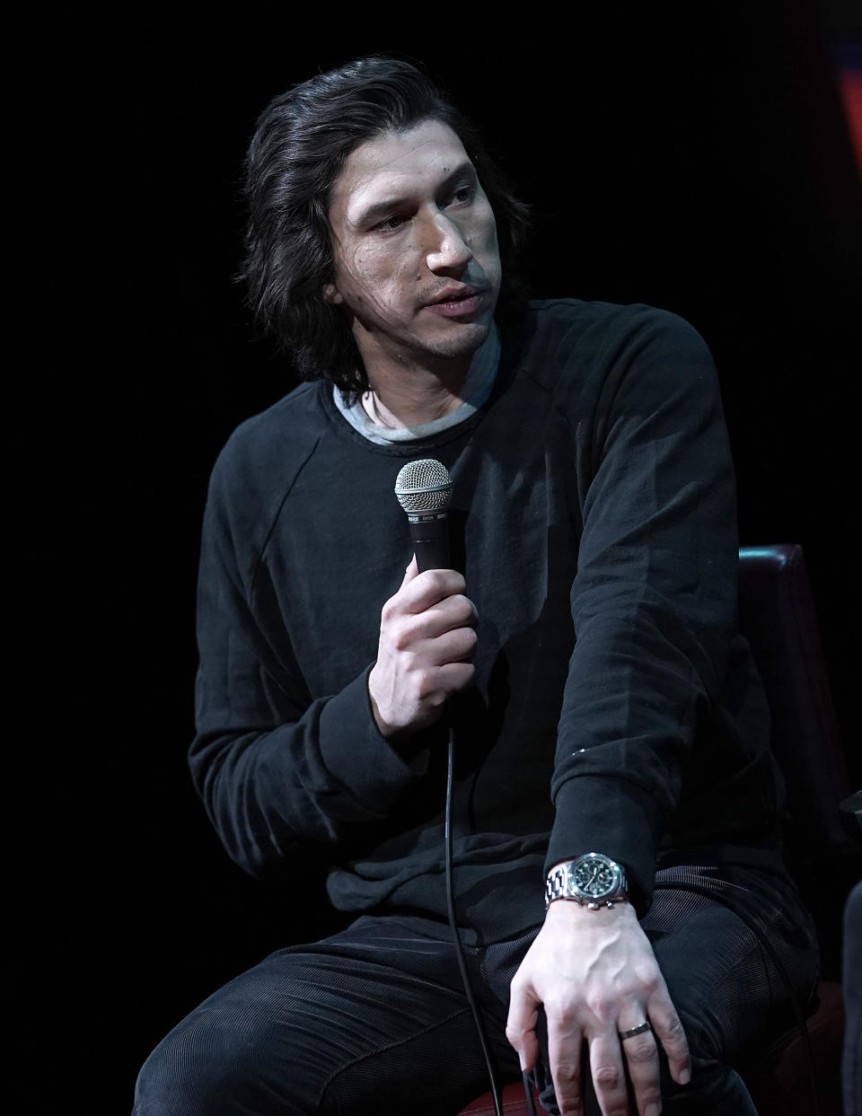 Closeup of Adam Driver