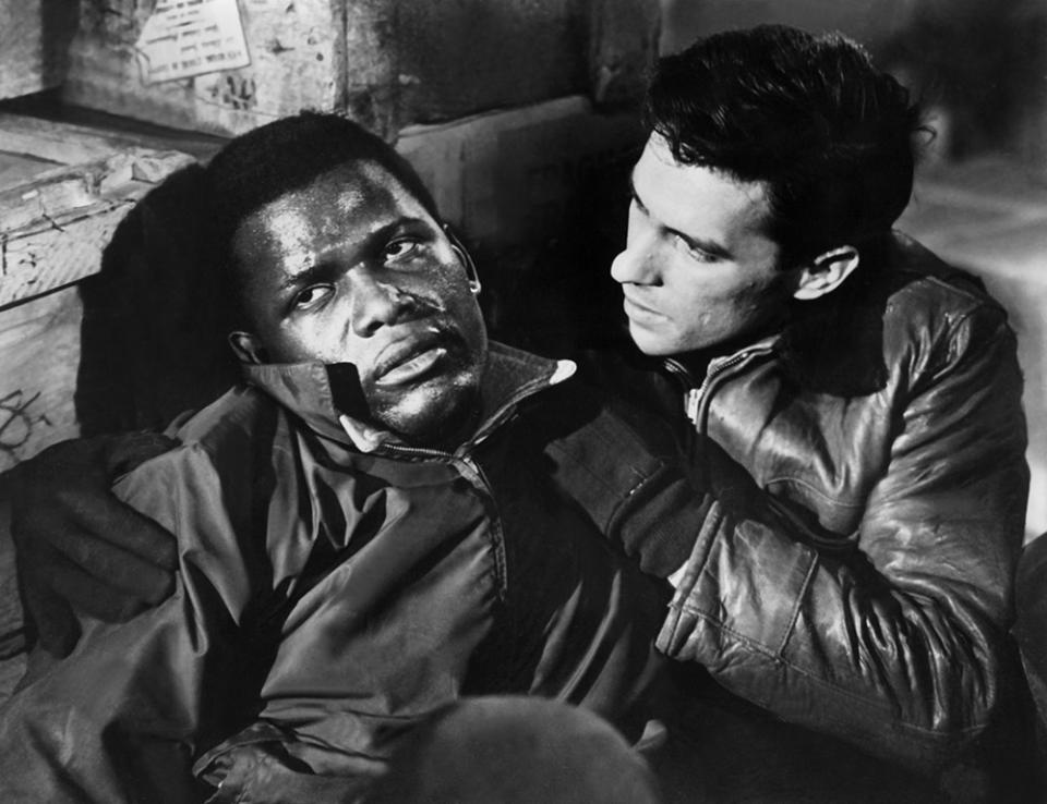 EDGE OF THE CITY, Sidney Poitier, John Cassavetes, 1957