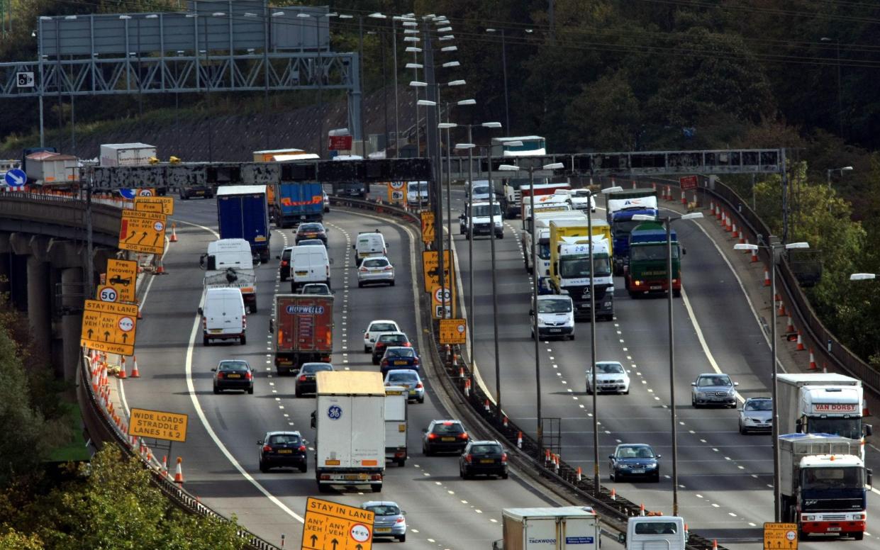 roadworks on the M6 - David Jones/PA