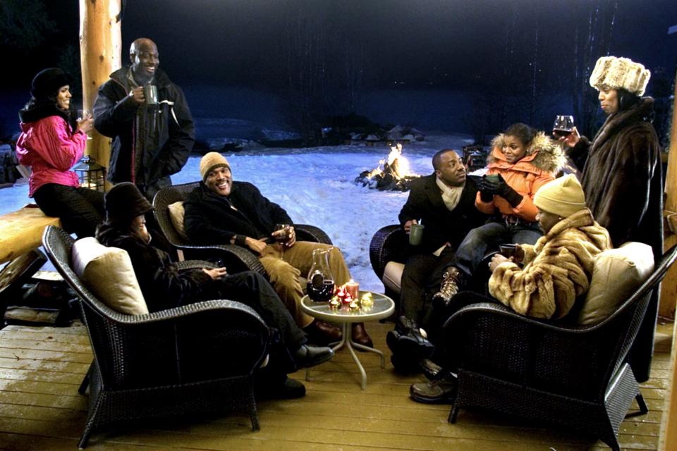 PREMIUM -- 

WHY DID I GET MARRIED?, seated, clockwise from left: Sharon Leal, Tyler Perry, Michael J. White, Janet Jackson, Malik Yoba, standing l-r: Denise Boutte, Richard T. Jones, Tasha Smith, 2007. ©Lions Gate/courtesy Everett Collection