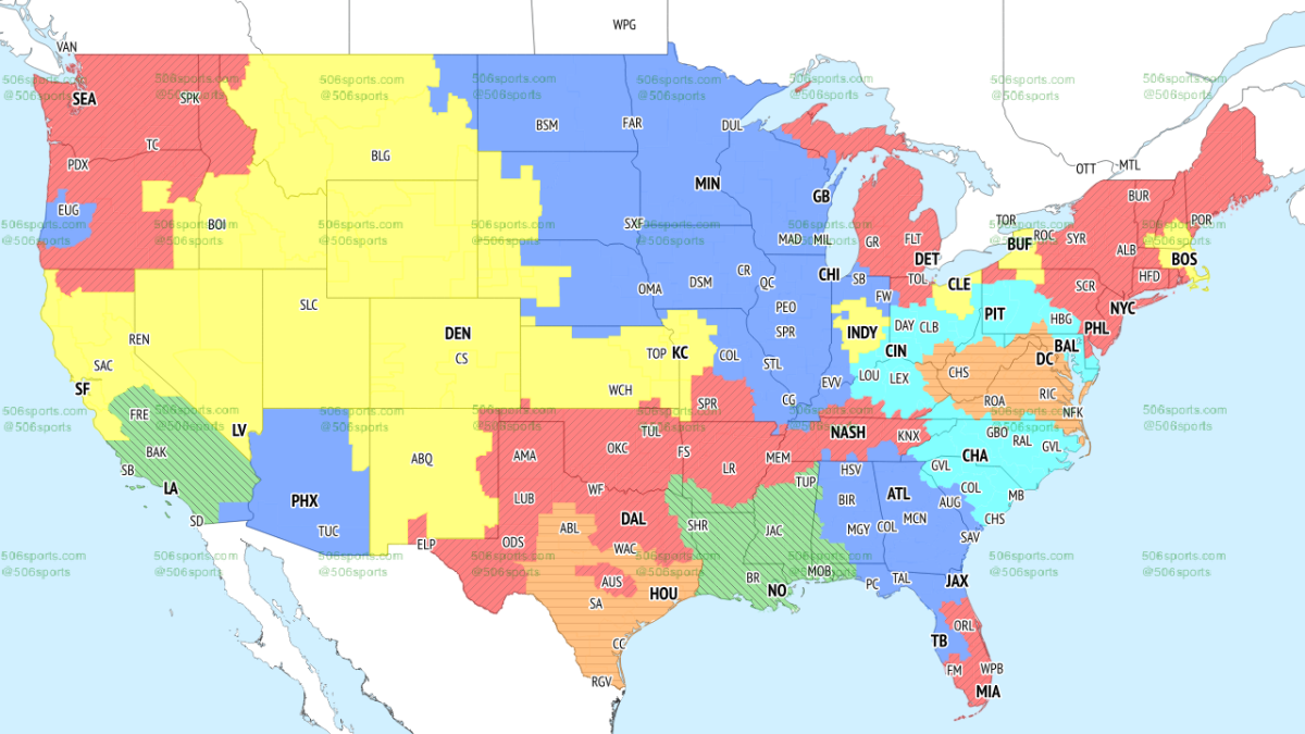 TV Broadcast Map: Oakland Raiders vs. Denver Broncos (NFL Week 3, ESPN) -  Mile High Report