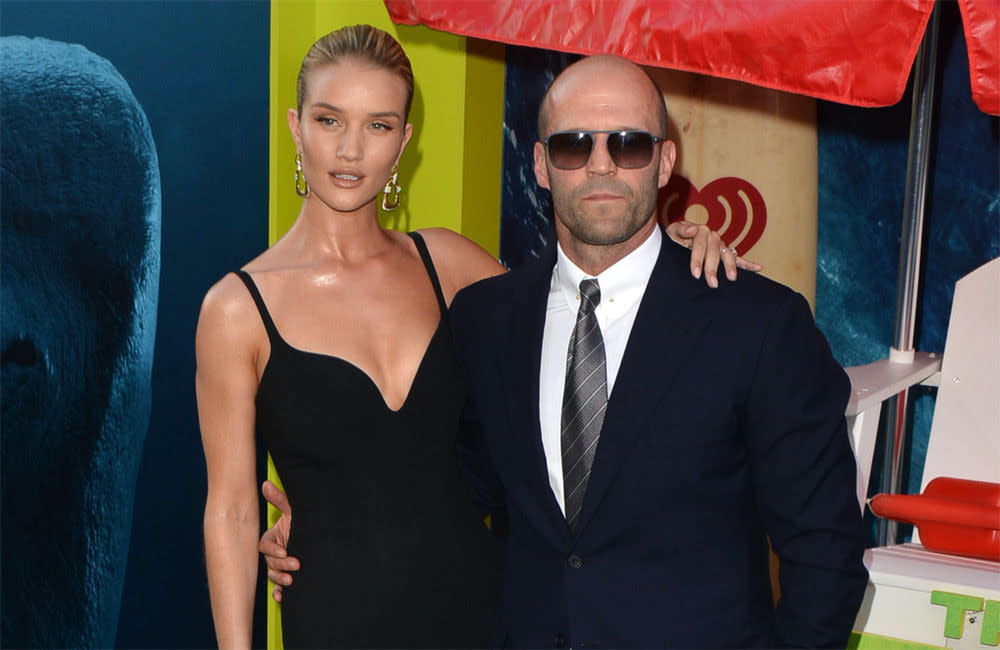 Rosie Huntington-Whiteley says Jason Statham is a huge help when she's working on her underwear brand credit:Bang Showbiz