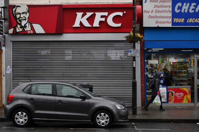 Some three percent of KFC's 900 UK restaurants remain shut