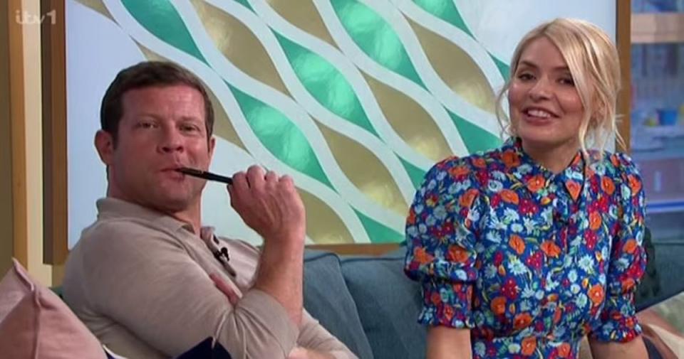 Earlier in the show, Dermot and Holly were left cringing over Gino’s comments (ITV)