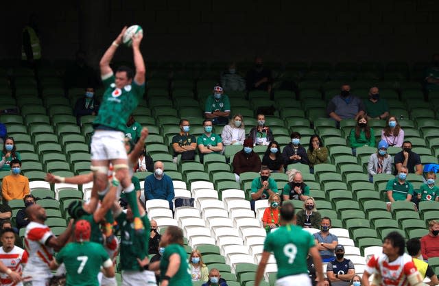 Fans returned to the Aviva Stadium last weekend