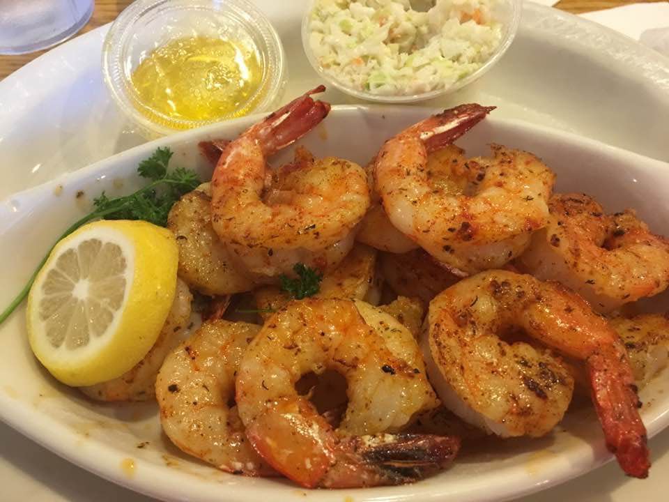 Shrimp scampi is pictured at Ocean View Seafood.