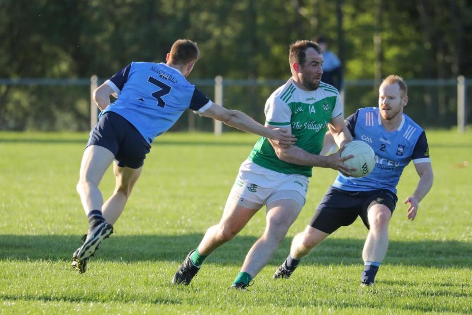 Sean Quigley was influential for Roslea against Belcoo. <i>(Image: Tim Flaherty)</i>