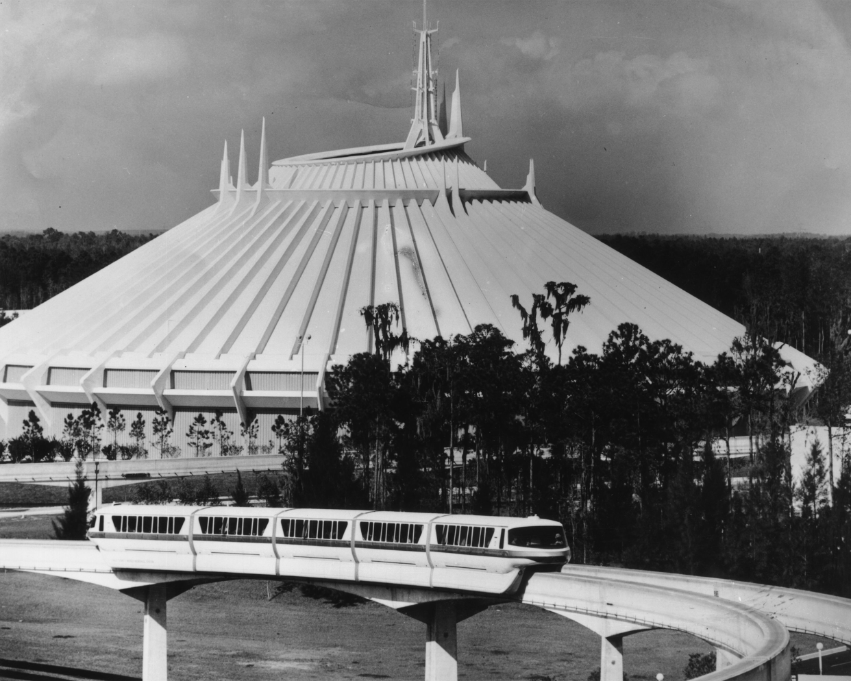 Space Mountain at Disney World in Florida.