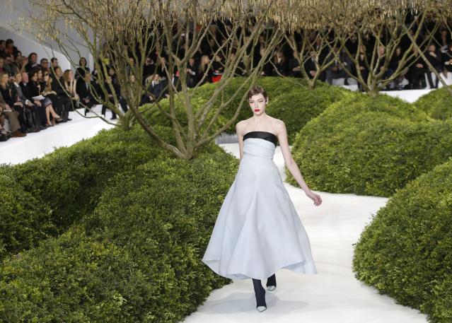 Raf Simons makes his Dior couture garden grow
