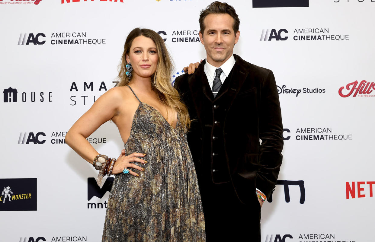 Blake Lively and Honoree Ryan Reynolds at the 36th Annual American Cinematheque Awards. (Emma McIntyre / Getty Images)