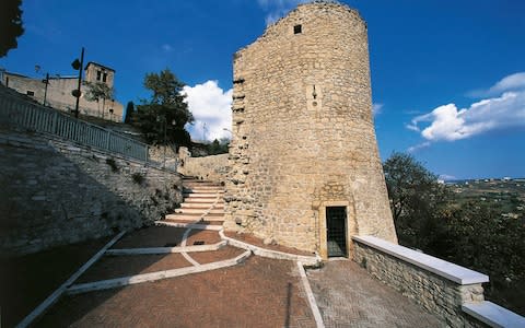 A medieval tower in Campobasso, Molise - Credit: De Agostini Editorial