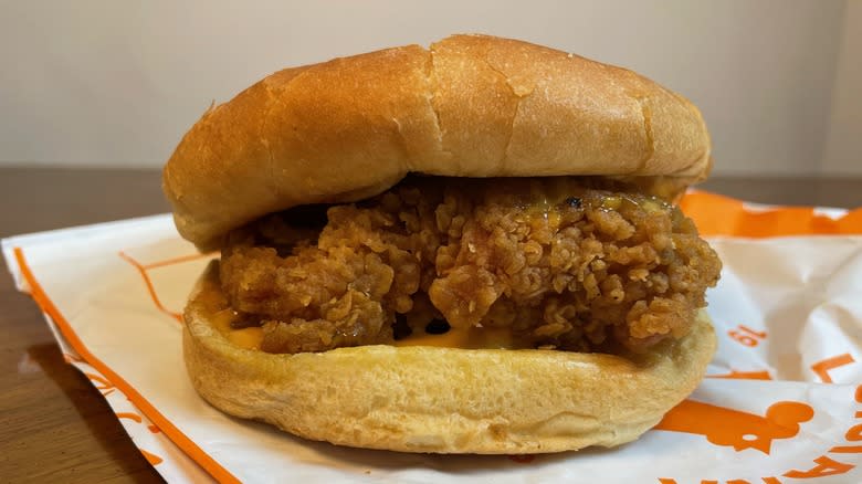 Popeye's Golden BBQ Chicken Sandwich
