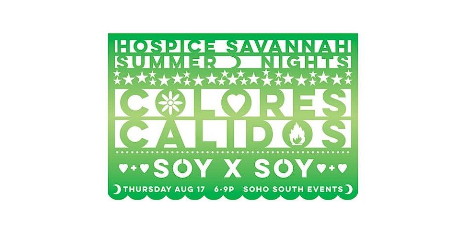 Logo for Hospice Savannah's Summer Nights fundraiser, Colores Calidos