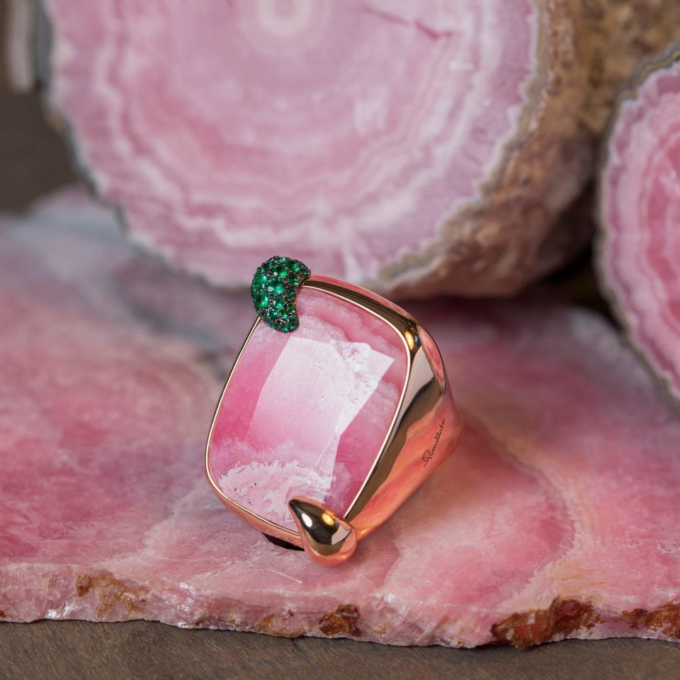 Pomellato Pink Hawaiian Peony ring