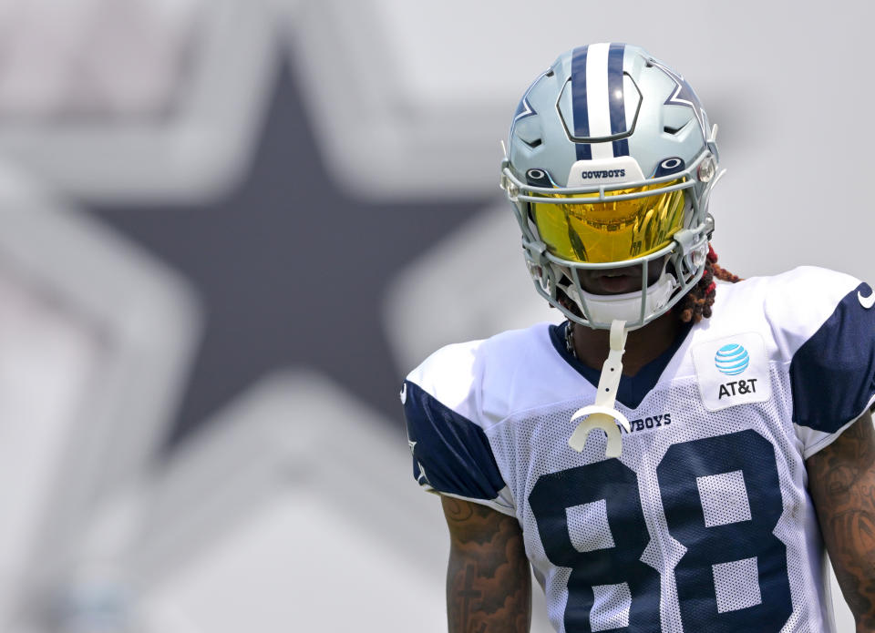 Wide receiver CeeDee Lamb #88 of the Dallas Cowboys has immense fantasy upside