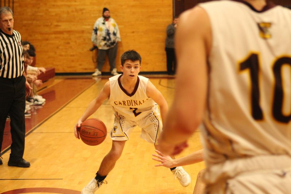 Case's TJ Coderre (2) attempts to find an opening in Friday's game against Seekonk.