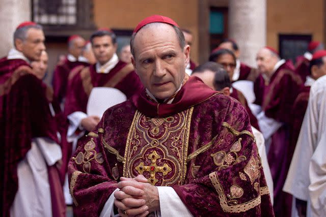 <p>Courtesy of Focus Features</p> Ralph Fiennes in 'Conclave'