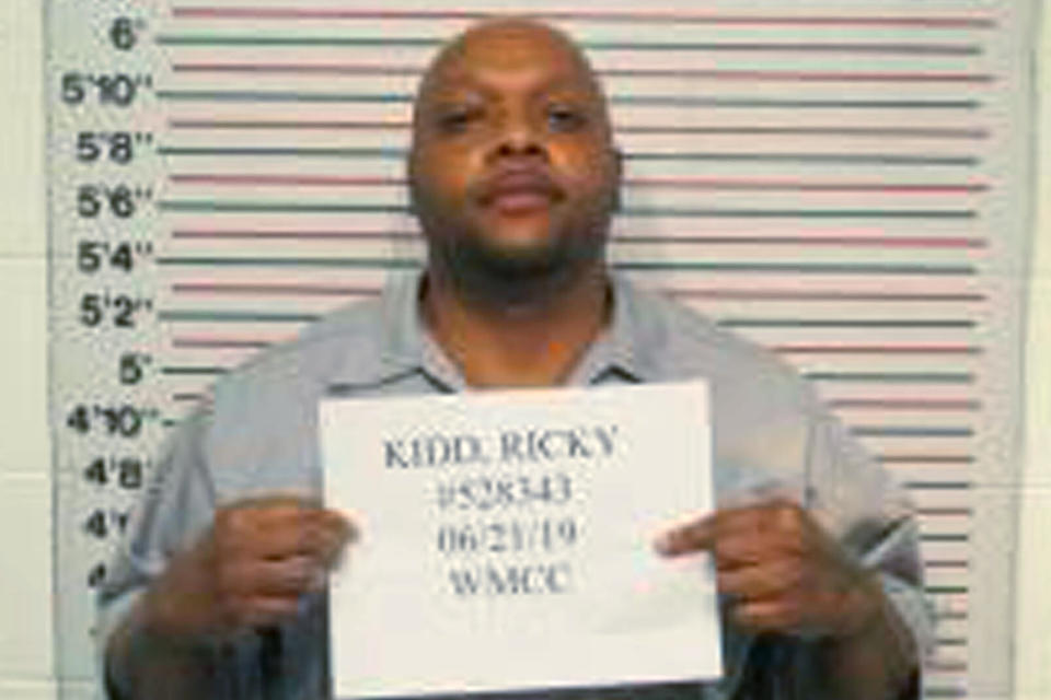 In this photo provided by the Missouri Department of Corrections, Ricky Kidd is pictured in a photo dated June 21, 2019. A judge ruled Wednesday that Kidd, a Missouri man imprisoned more than 20 years for a double murder, is innocent and should either be released or retried. (Missouri Department of Corrections via AP)