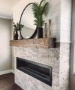 <p> TheCraftyCatsman says: ‘Barn beam mantels add character and can easily become the focal point of any room. We prefer to use hand-hewn beams because of the unique and extraordinary character but other cuts of wood can work just as well.’  </p>