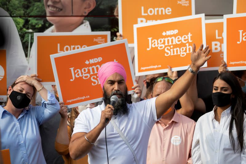 NDP leader Jagmeet Singh visits Kitchener